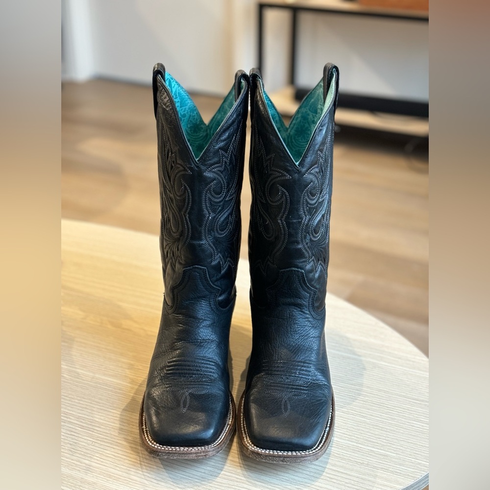 Corral Women’s Black Embroidery Western Boots - Square Toe